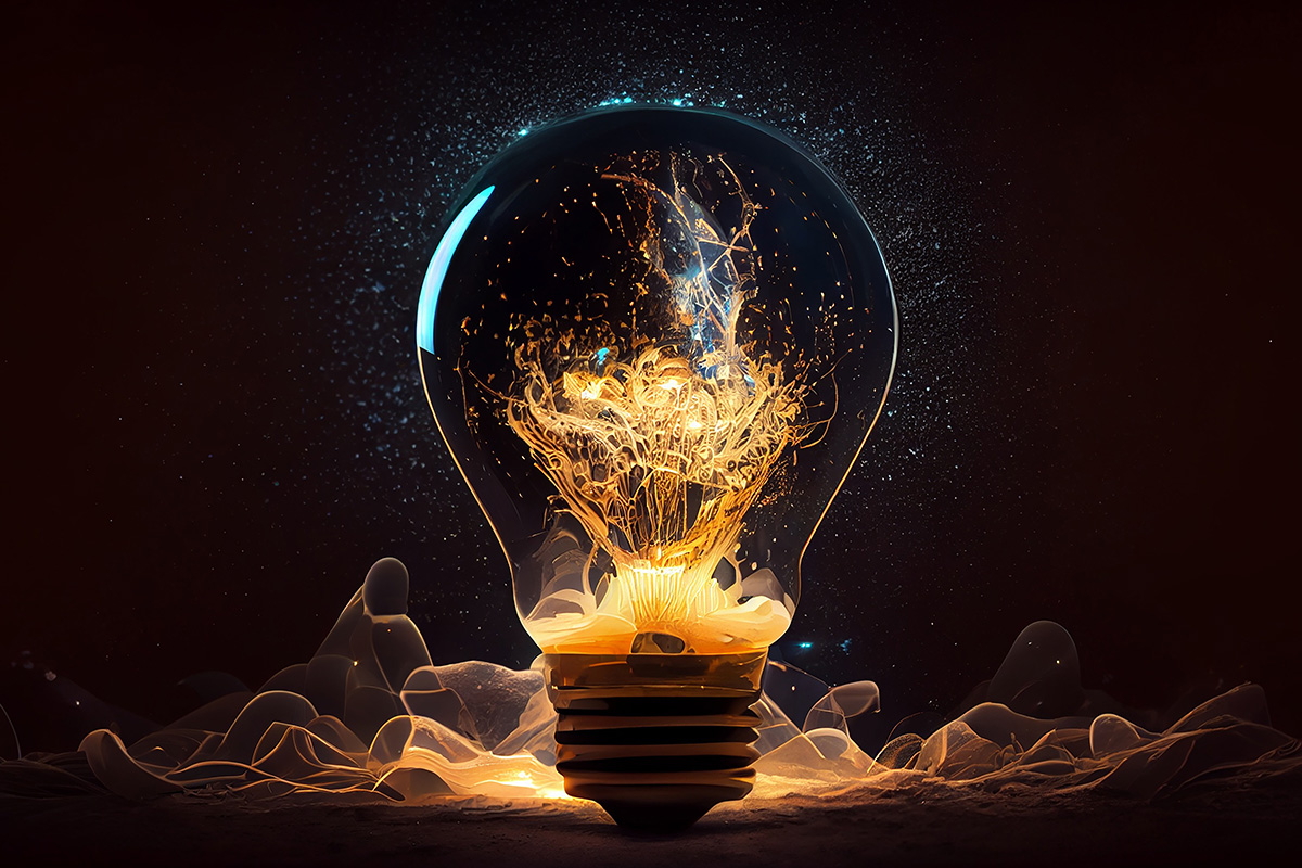 glowing-filament-ignites-ideas-innovative-solutions-generated-by-aia